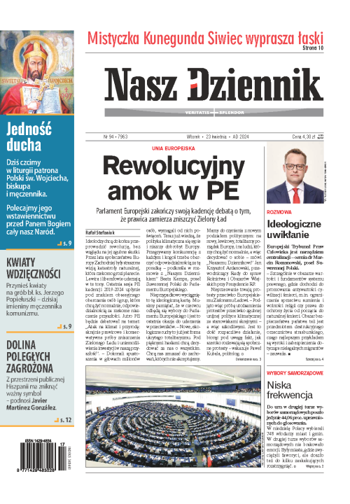 Nasz Dziennik z dnia 23.04.2024 wydanie PDF