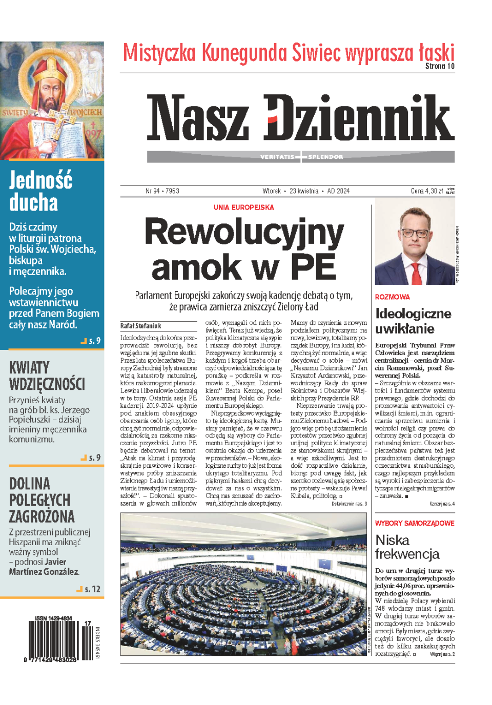 Nasz Dziennik z dnia 23.04.2024 wydanie PDF