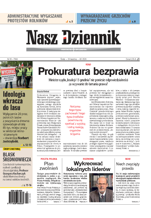 Nasz Dziennik z dnia 24.04.2024 wydanie PDF