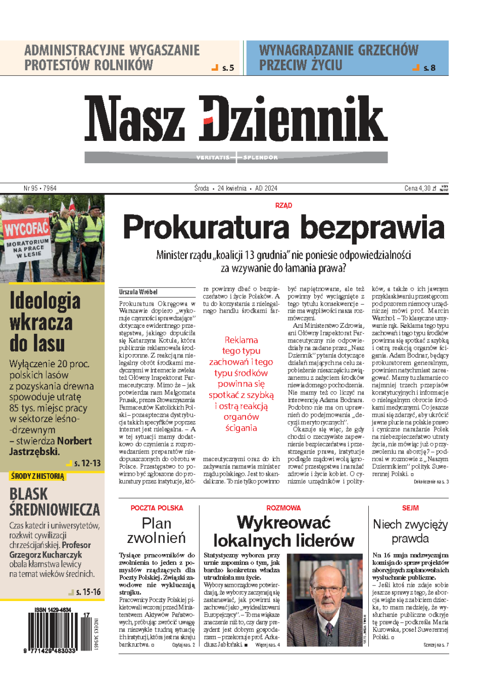 Nasz Dziennik z dnia 24.04.2024 wydanie PDF