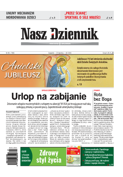 Nasz Dziennik z dnia 25.04.2024 wydanie PDF