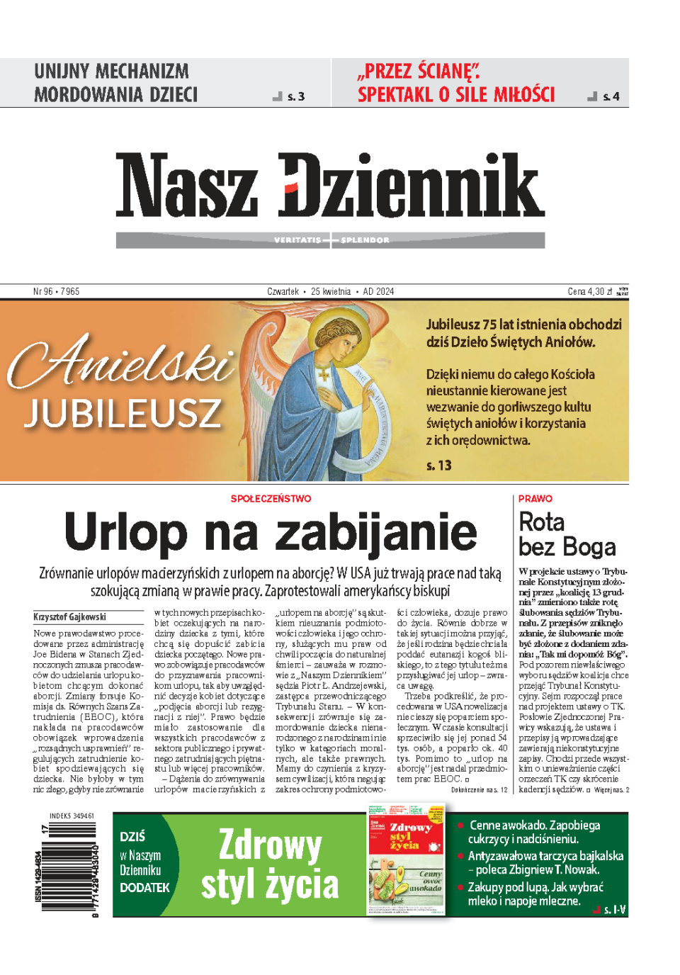 Nasz Dziennik z dnia 25.04.2024 wydanie PDF