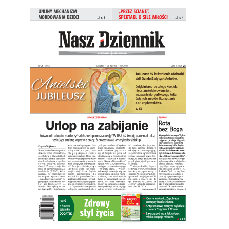 Nasz Dziennik z dnia 25.04.2024 wydanie PDF