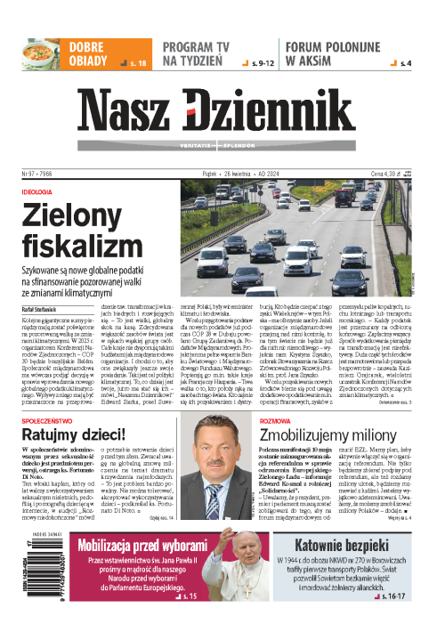Nasz Dziennik z dnia 26.04.2024 wydanie PDF