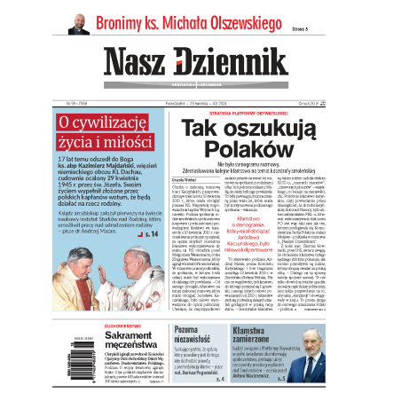 Nasz Dziennik z dnia 29.04.2024 wydanie PDF