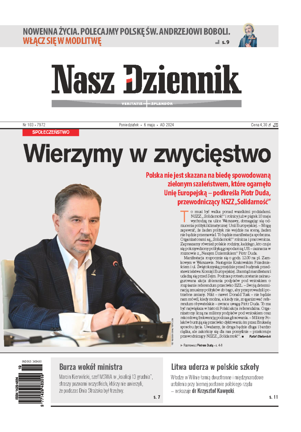 Nasz Dziennik z dnia 06.05.2024 wydanie PDF