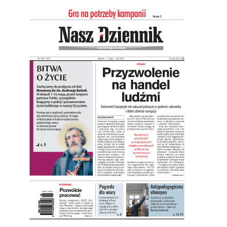 Nasz Dziennik z dnia 07.05.2024 wydanie PDF