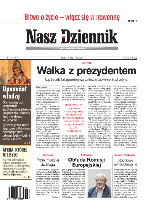 Nasz Dziennik z dnia 08.05.2024 wydanie PDF