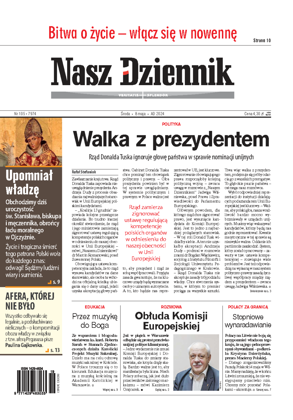 Nasz Dziennik z dnia 08.05.2024 wydanie PDF