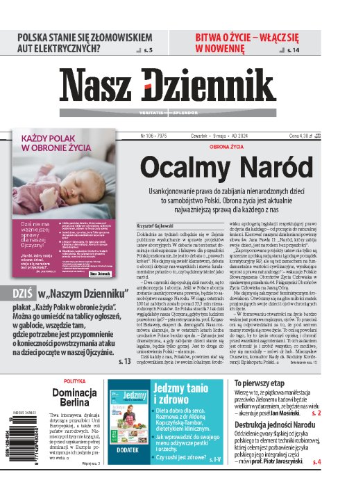 Nasz Dziennik z dnia 09.05.2024 wydanie PDF