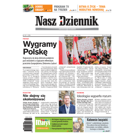 Nasz Dziennik z dnia 10.05.2024 wydanie PDF