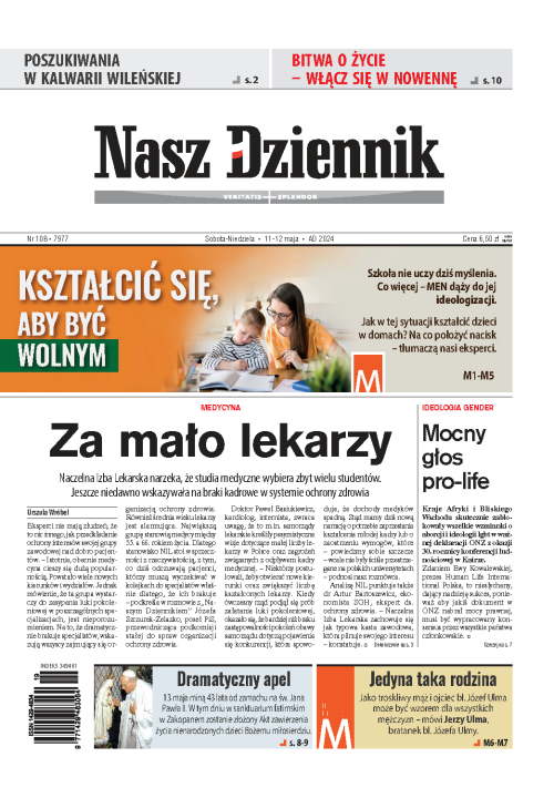 Nasz Dziennik z dnia 11.05.2024 wydanie PDF