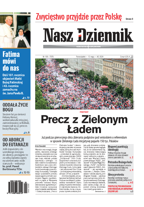 Nasz Dziennik z dnia 13.05.2024 wydanie PDF