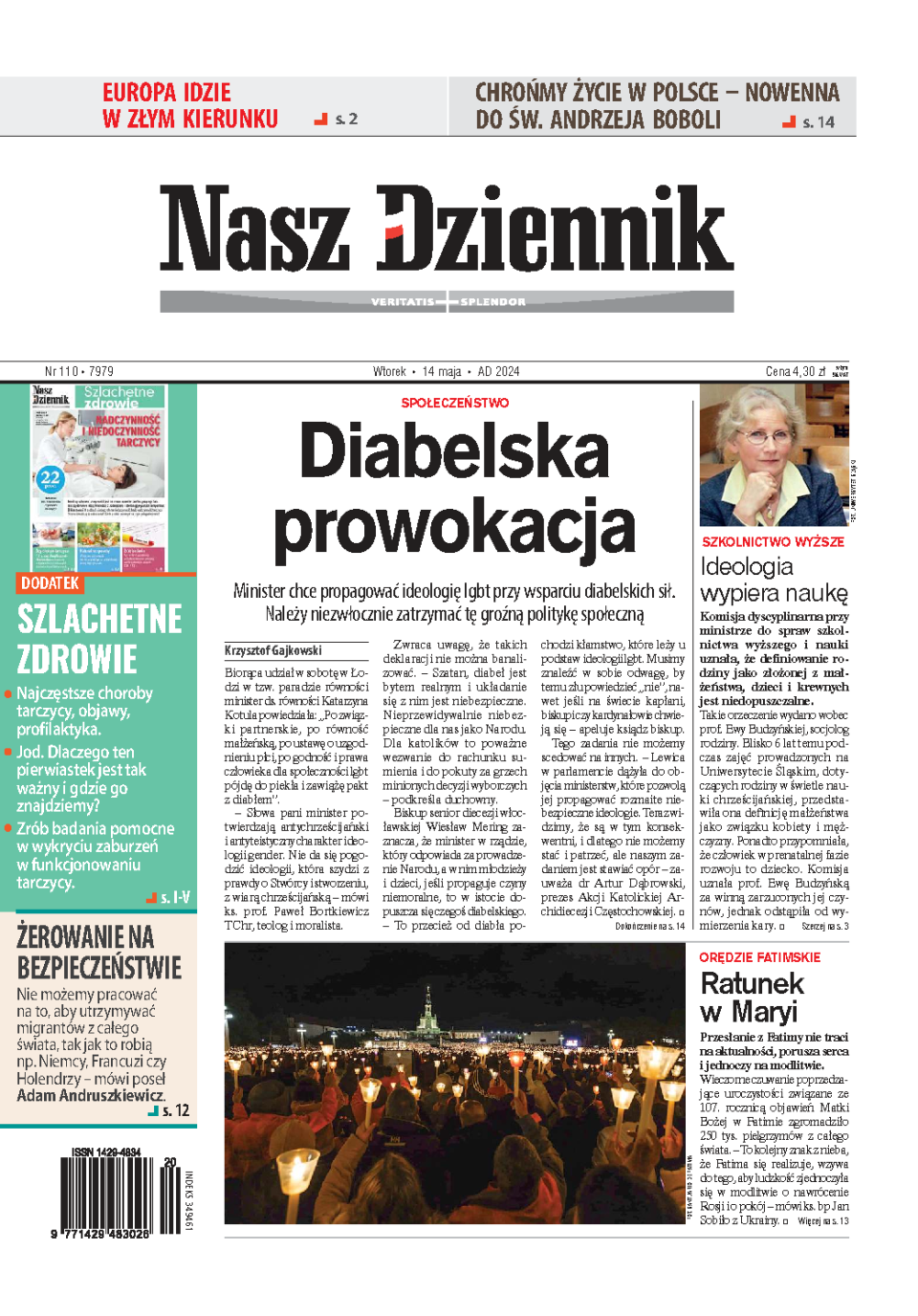 Nasz Dziennik z dnia 14.05.2024 wydanie PDF