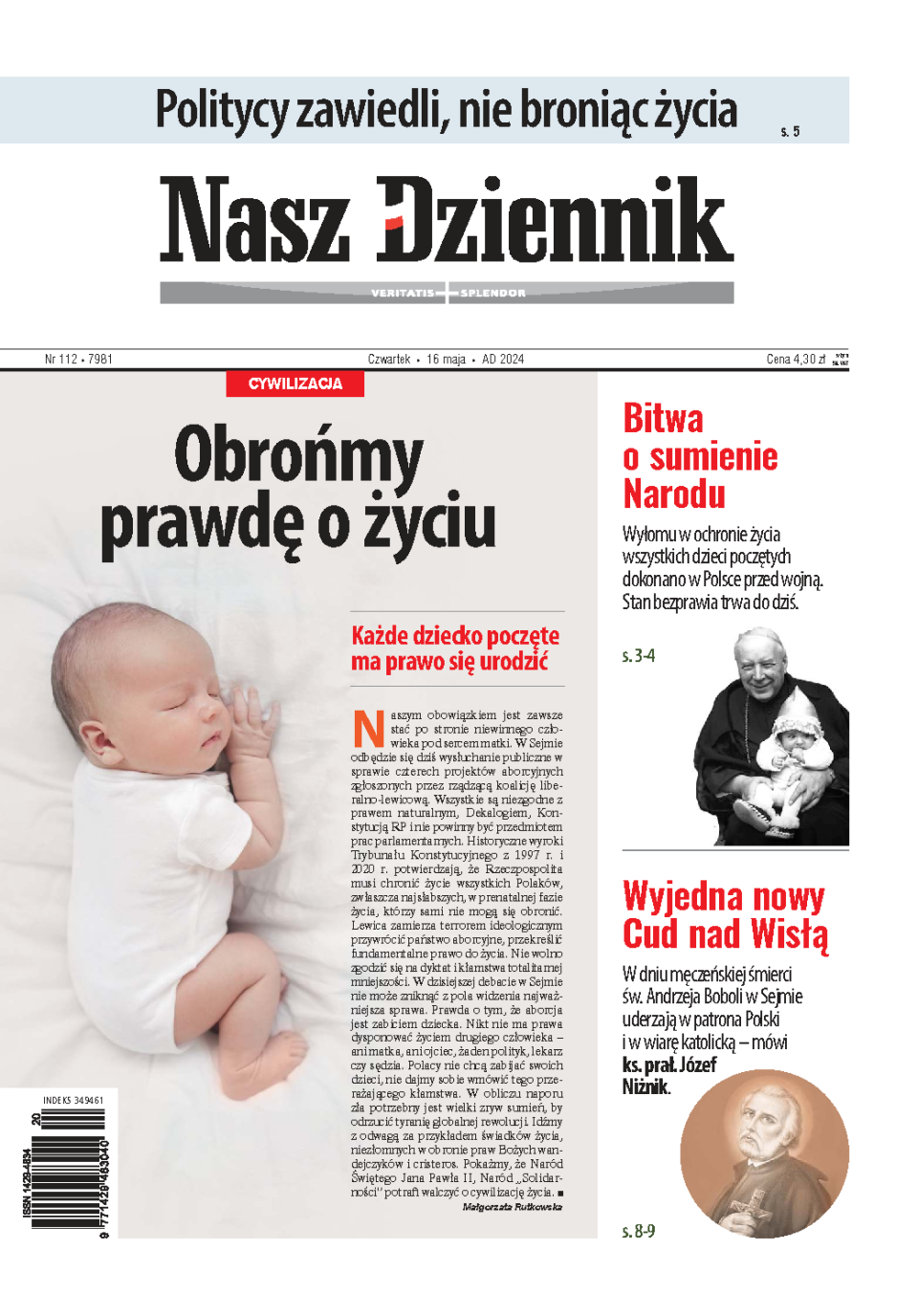 Nasz Dziennik z dnia 16.05.2024 wydanie PDF