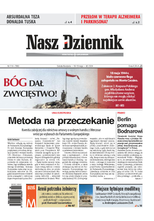 Nasz Dziennik z dnia 18.05.2024 wydanie PDF
