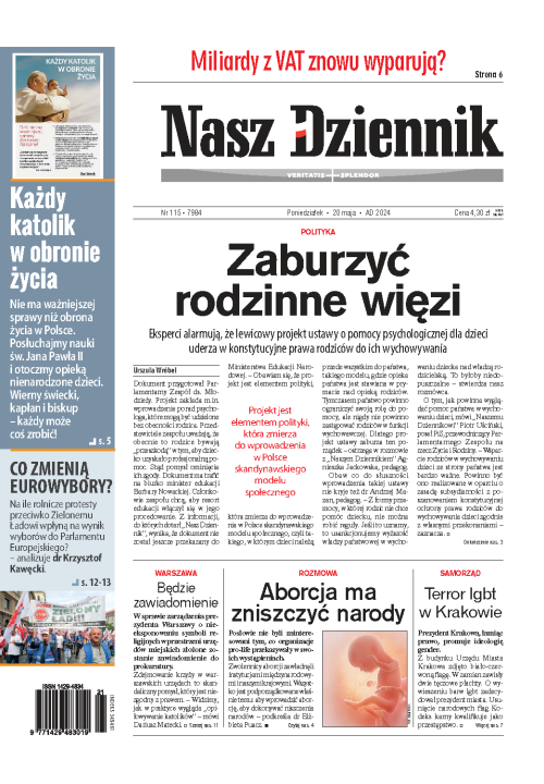 Nasz Dziennik z dnia 20.05.2024 wydanie PDF