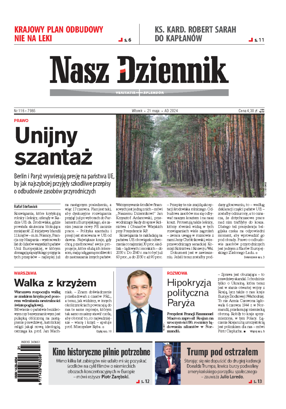 Nasz Dziennik z dnia 21.05.2024 wydanie PDF