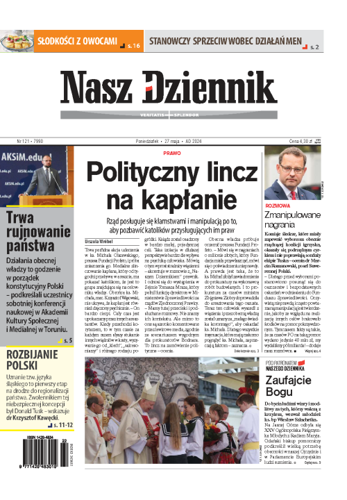 Nasz Dziennik z dnia 27.05.2024 wydanie PDF