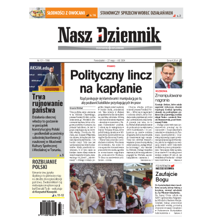 Nasz Dziennik z dnia 27.05.2024 wydanie PDF