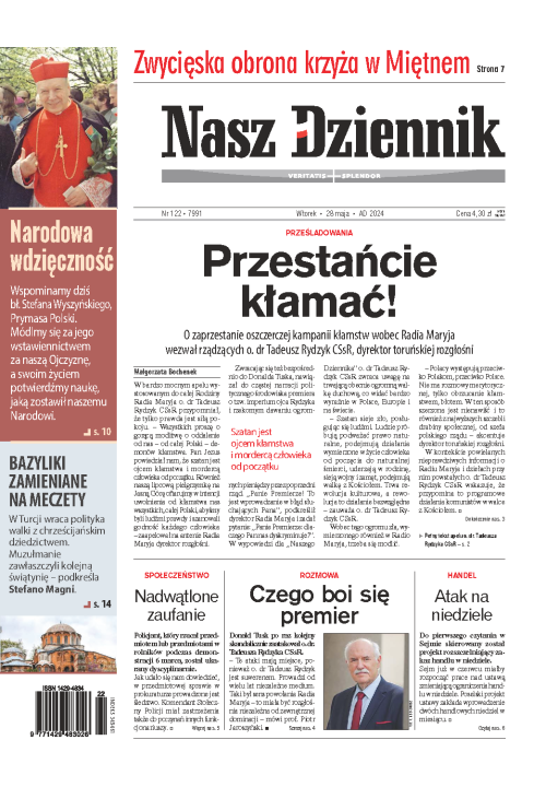 Nasz Dziennik z dnia 28.05.2024 wydanie PDF
