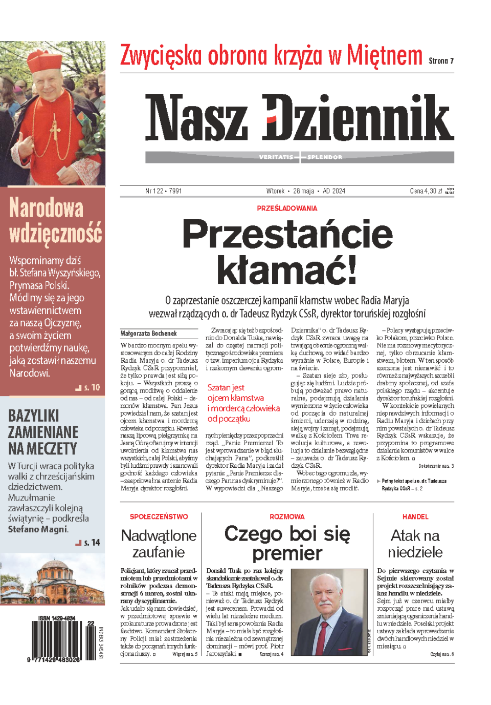 Nasz Dziennik z dnia 28.05.2024 wydanie PDF