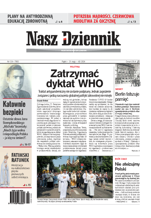 Nasz Dziennik z dnia 31.05.2024 wydanie PDF
