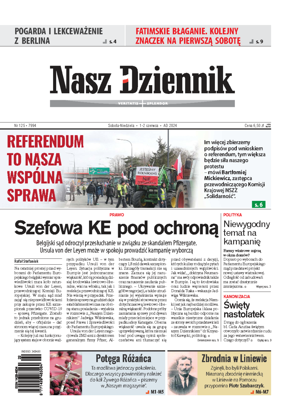 Nasz Dziennik z dnia 01.06.2024 wydanie PDF