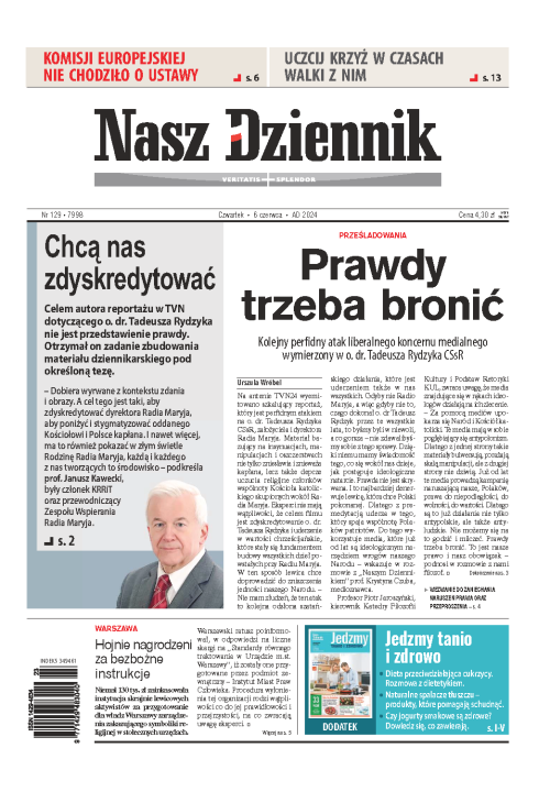 Nasz Dziennik z dnia 06.06.2024 wydanie PDF