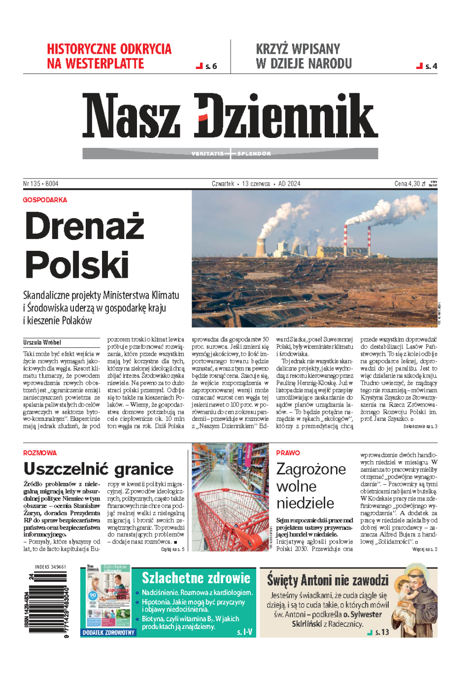 Nasz Dziennik z dnia 13.06.2024 wydanie PDF