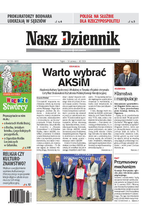 Nasz Dziennik z dnia 14.06.2024 wydanie PDF