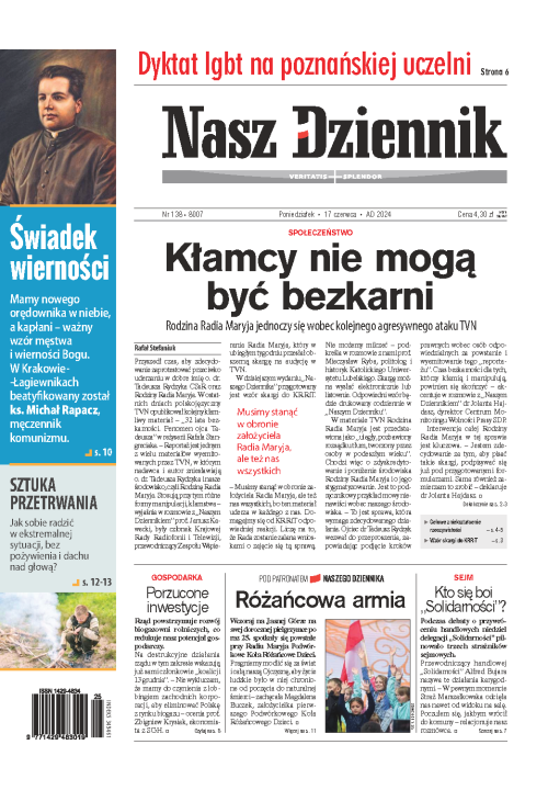 Nasz Dziennik z dnia 17.06.2024 wydanie PDF