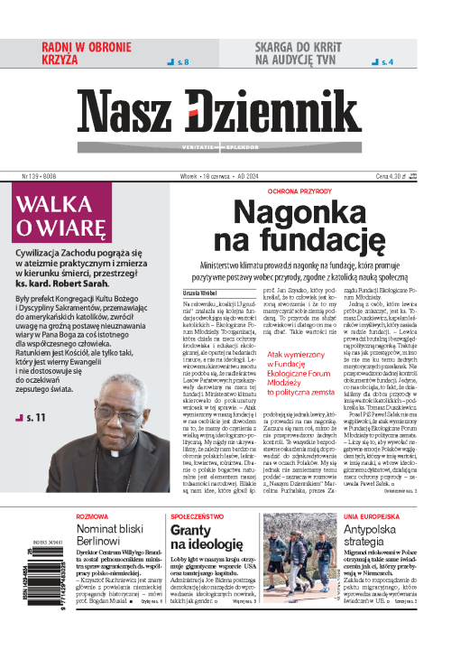 Nasz Dziennik z dnia 18.06.2024 wydanie PDF
