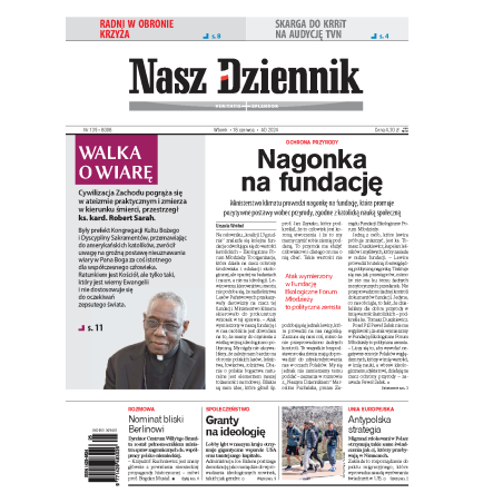 Nasz Dziennik z dnia 18.06.2024 wydanie PDF