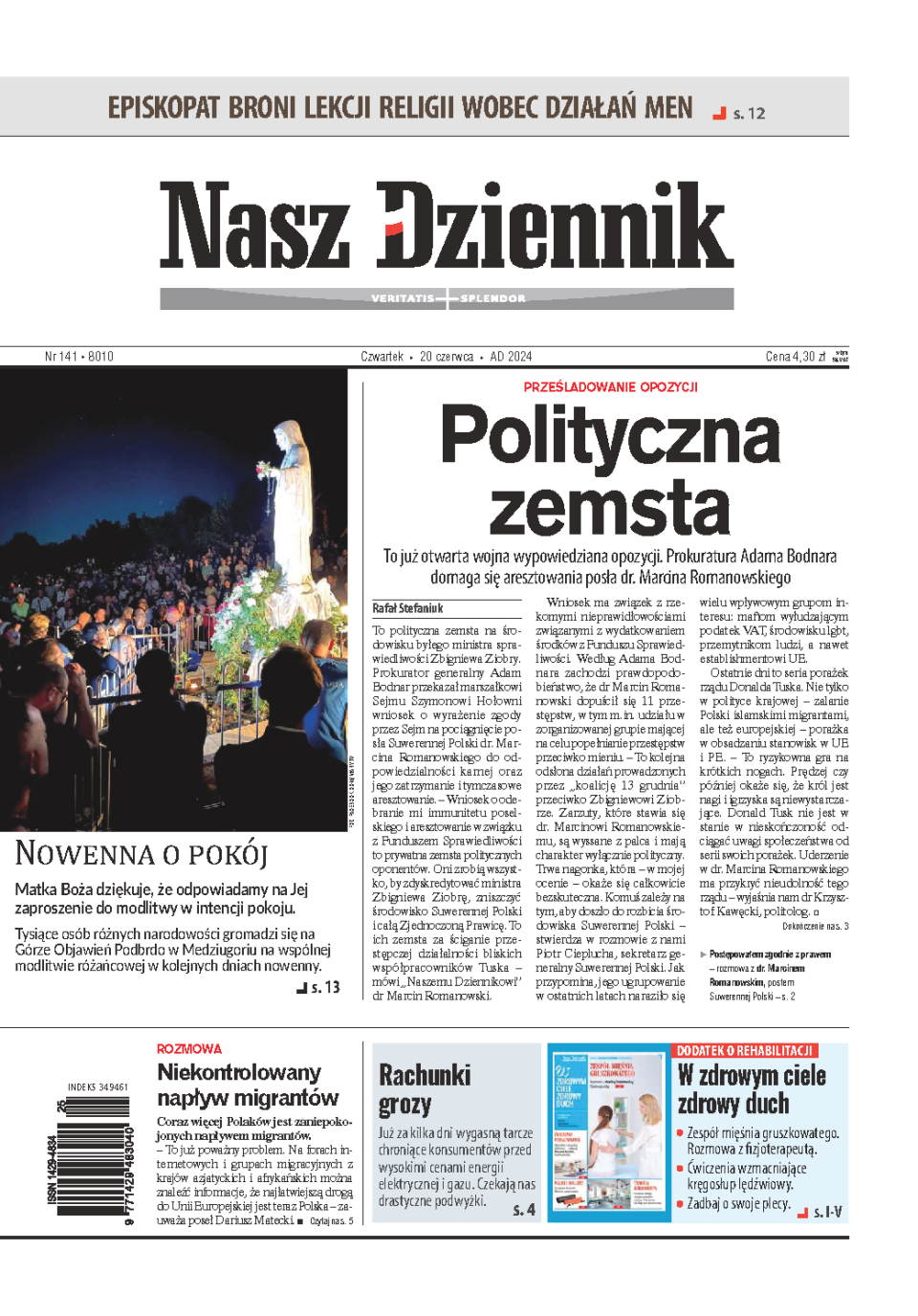 Nasz Dziennik z dnia 20.06.2024 wydanie PDF