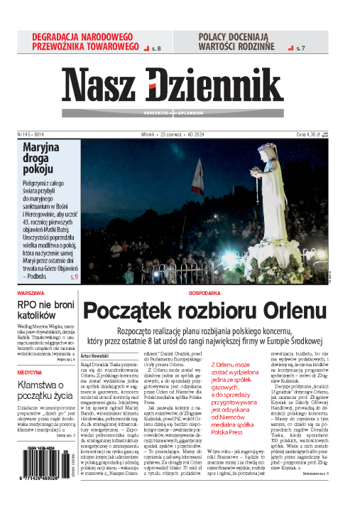 Nasz Dziennik z dnia 25.06.2024 wydanie PDF