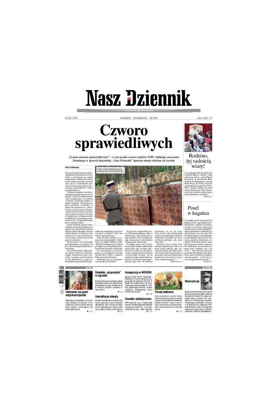 Nasz Dziennik z dnia 28.10.2013 wydanie PDF