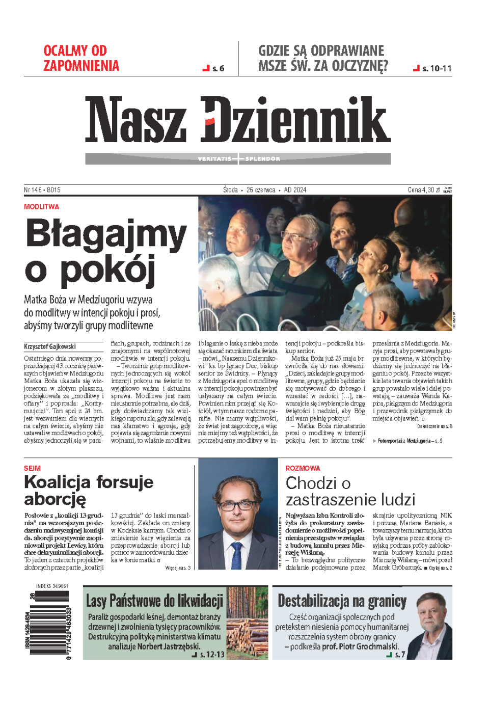 Nasz Dziennik z dnia 26.06.2024 wydanie PDF