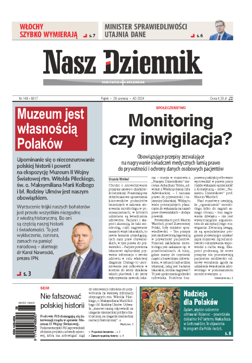 Nasz Dziennik z dnia 28.06.2024 wydanie PDF