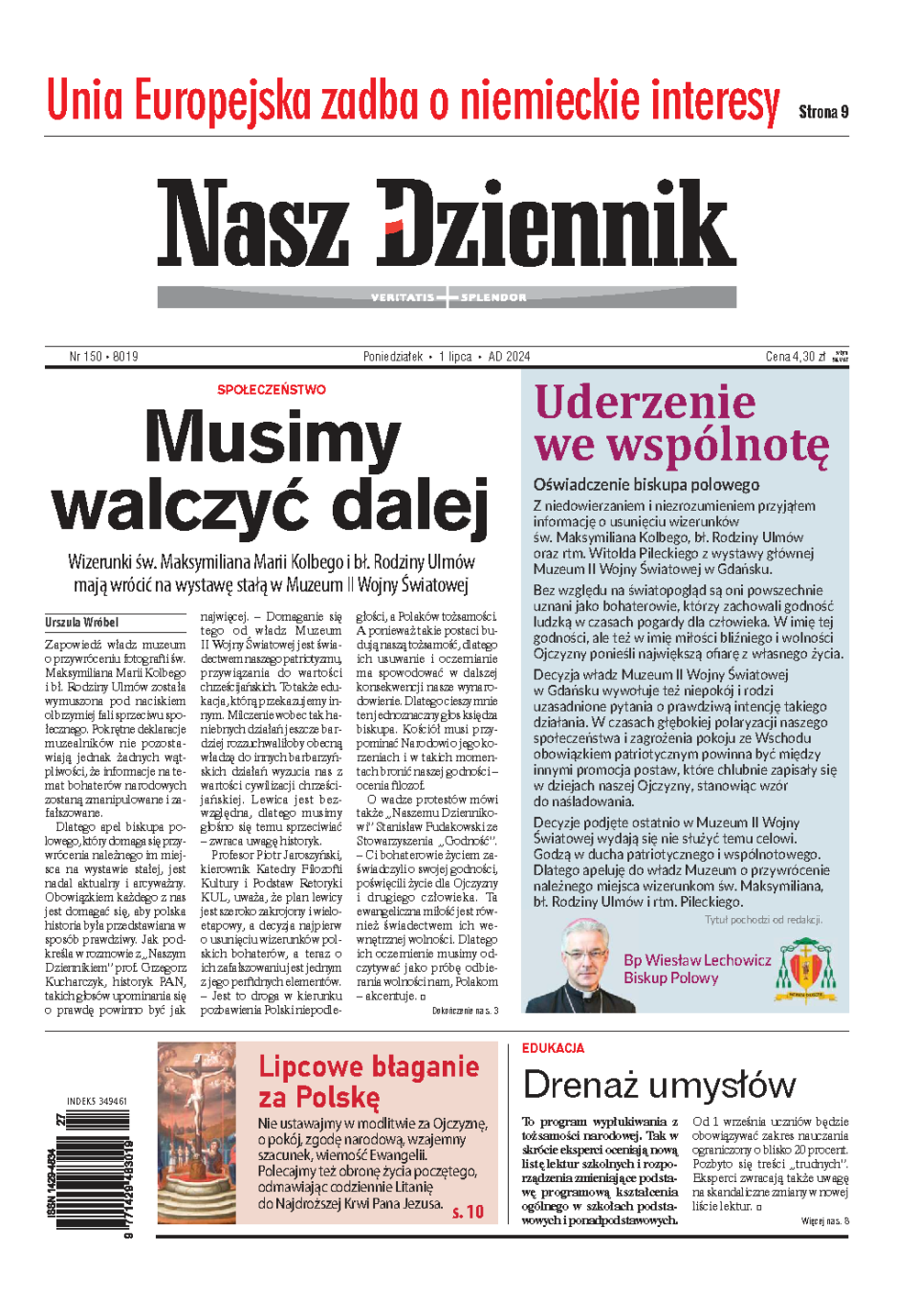 Nasz Dziennik z dnia 01.07.2024 wydanie PDF