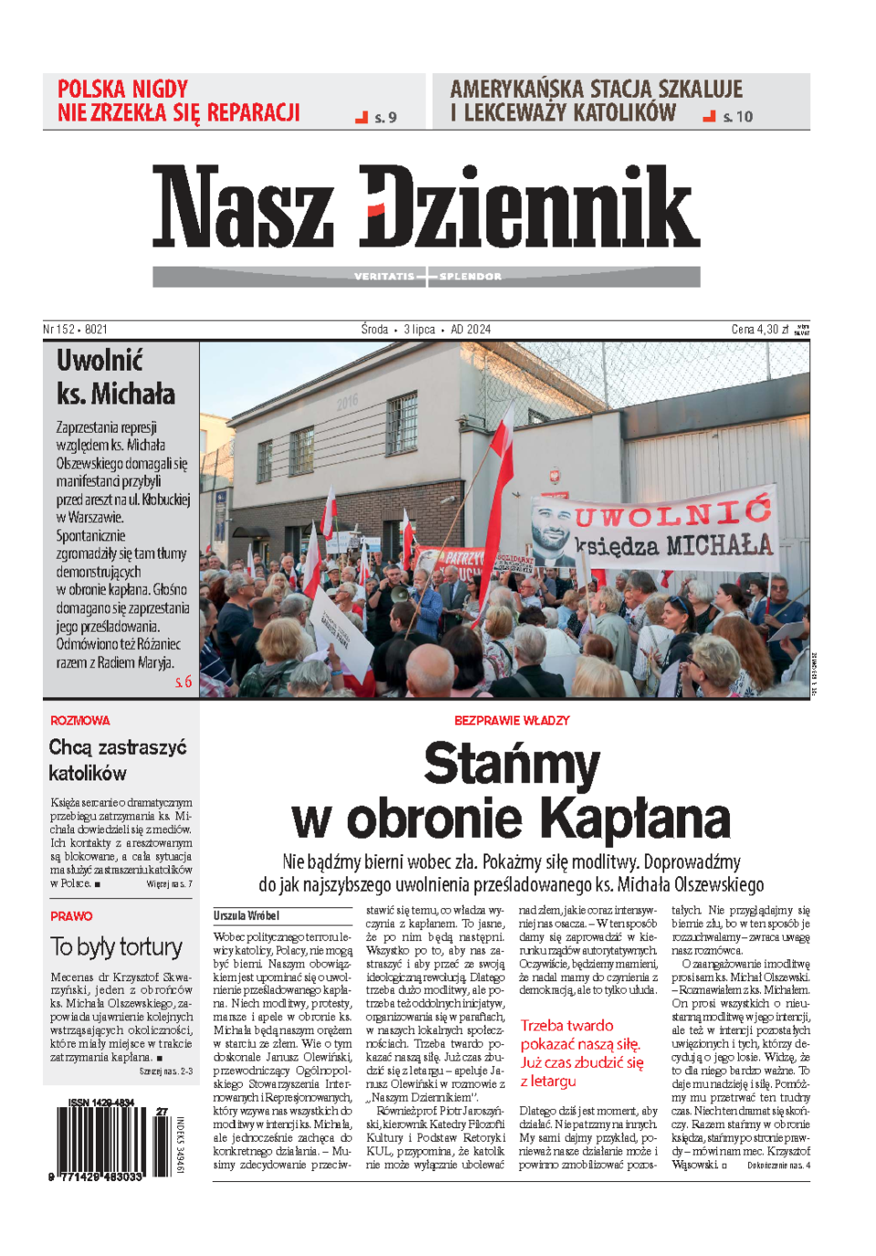 Nasz Dziennik z dnia 03.07.2024 wydanie PDF
