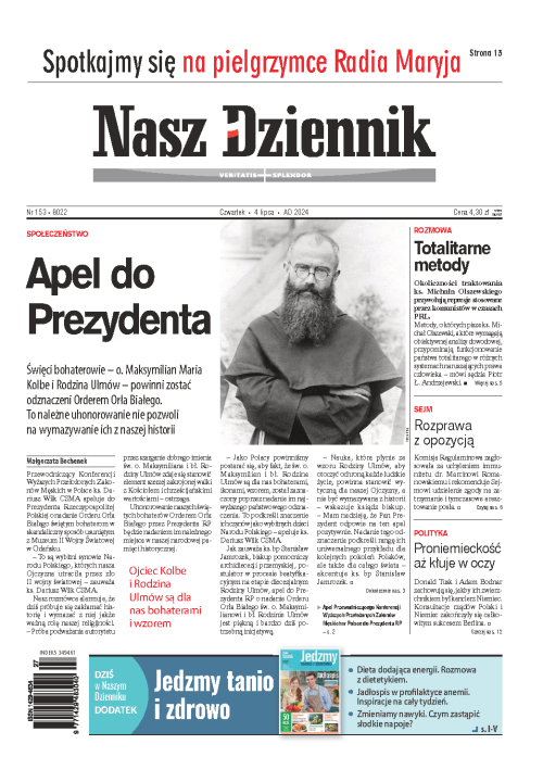 Nasz Dziennik z dnia 04.07.2024 wydanie PDF