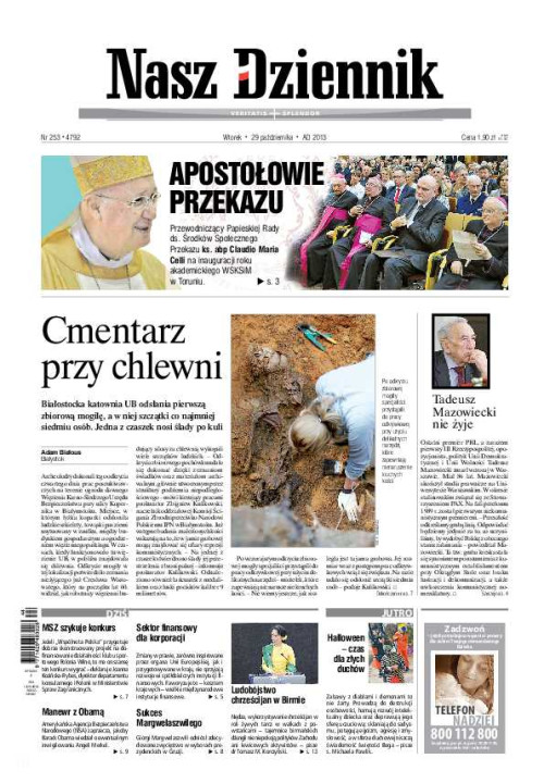 Nasz Dziennik z dnia 29.10.2013 wydanie PDF