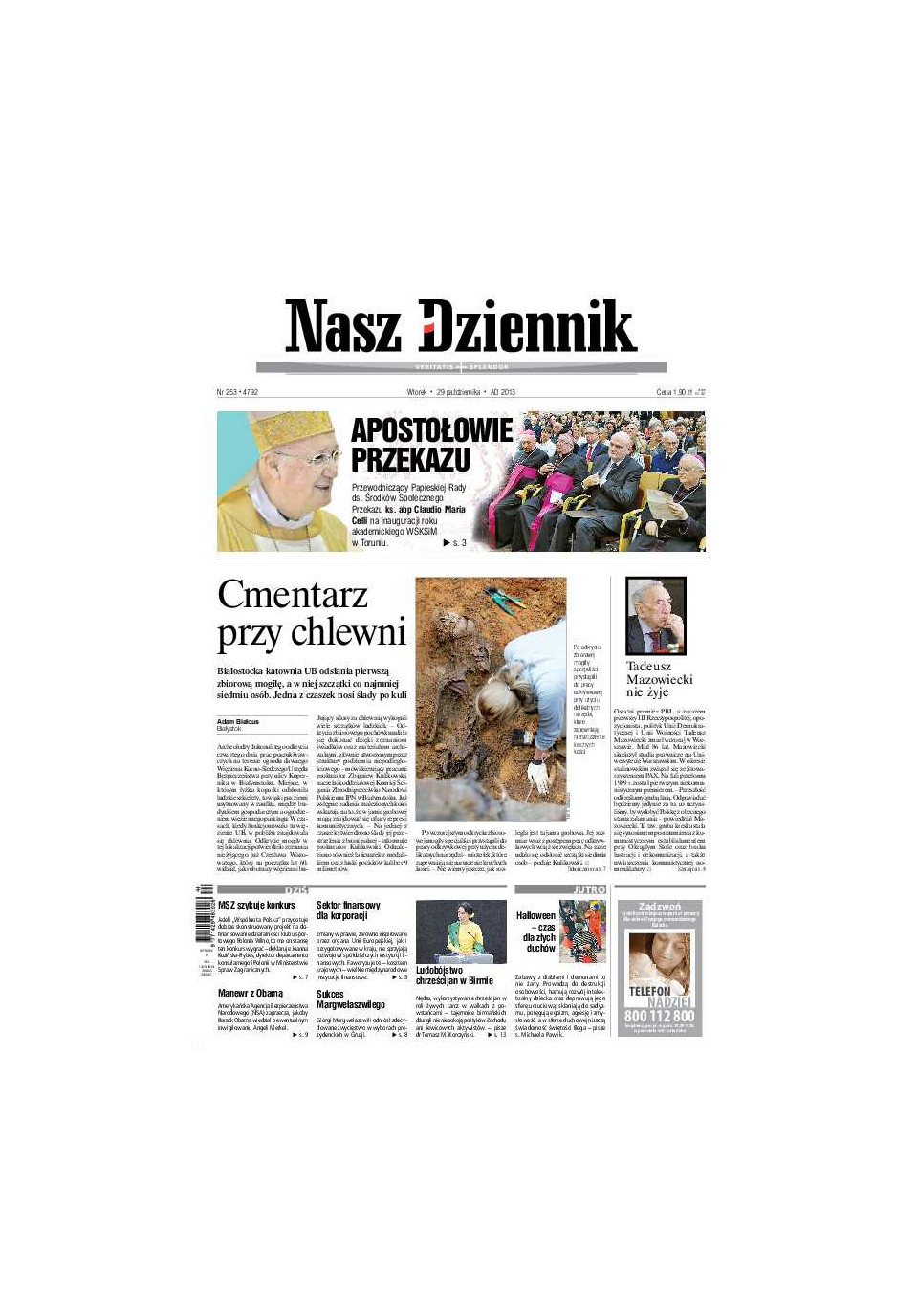 Nasz Dziennik z dnia 29.10.2013 wydanie PDF