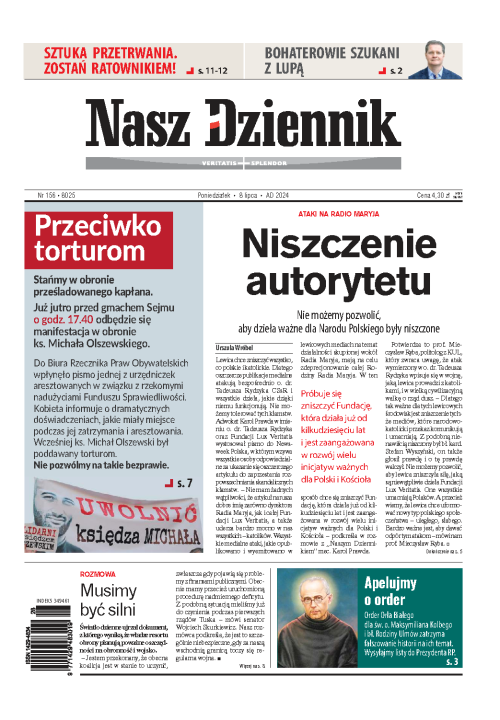Nasz Dziennik z dnia 08.07.2024 wydanie PDF
