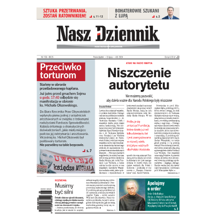 Nasz Dziennik z dnia 08.07.2024 wydanie PDF