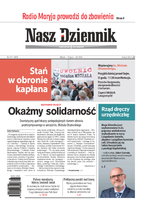 Nasz Dziennik z dnia 09.07.2024 wydanie PDF
