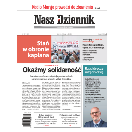 Nasz Dziennik z dnia 09.07.2024 wydanie PDF