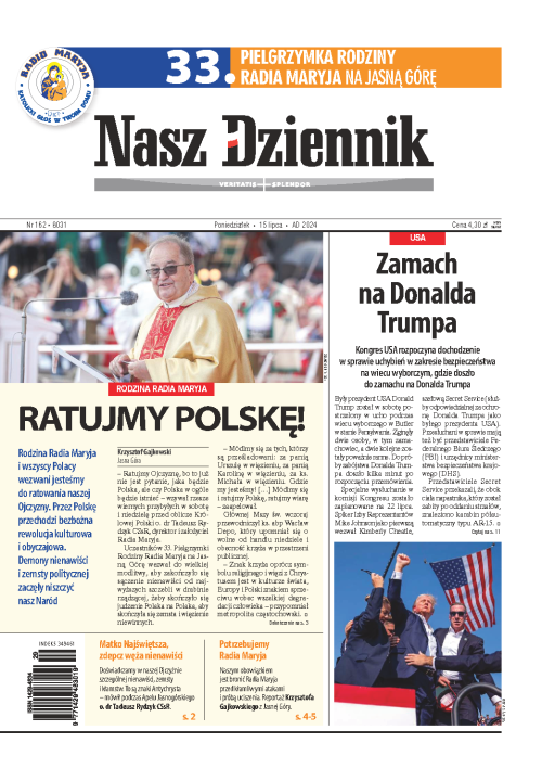 Nasz Dziennik z dnia 15.07.2024 wydanie PDF
