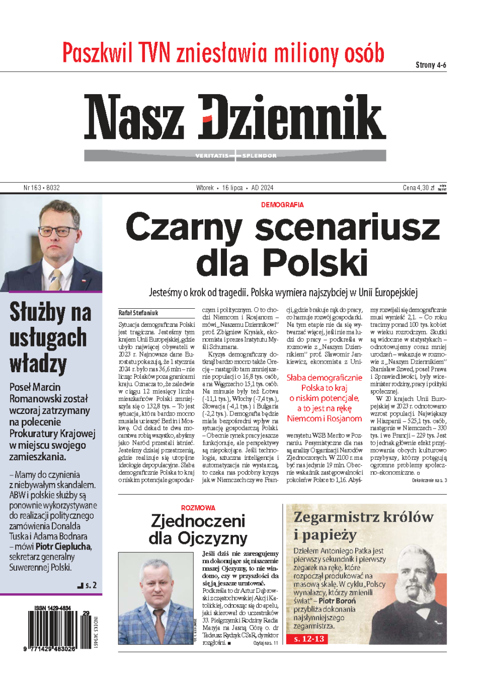Nasz Dziennik z dnia 16.07.2024 wydanie PDF